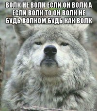 волк не волк если он волк а если волк то он волк не будь волком будь как волк 