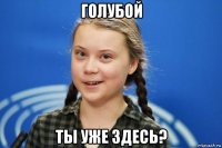 голубой ты уже здесь?