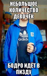 небольшое количество девочёк бодро идёт в пизду