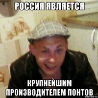 россия является крупнейшим производителем понтов
