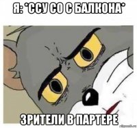 я: *ссу со с балкона* зрители в партере