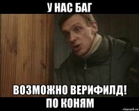 у нас баг возможно верифилд! по коням