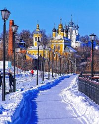 Создать мем Муром зимой