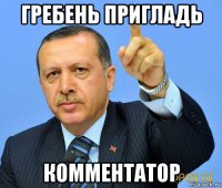 гребень пригладь комментатор