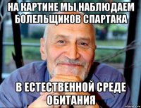 на картине мы наблюдаем болельщиков спартака в естественной среде обитания