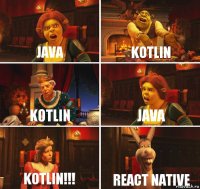 Java Kotlin Kotlin Java Kotlin!!! React Native