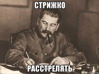 стрижко расстрелять