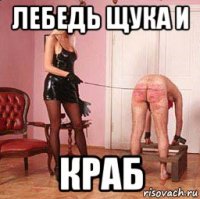лебедь щука и краб