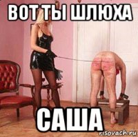 вот ты шлюха саша