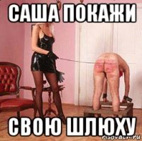 саша покажи свою шлюху
