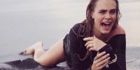 Создать мем Cara Delevingne - Laughing