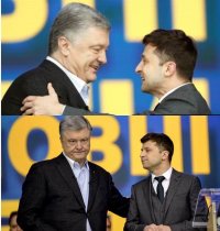 Создать мем Владимир Зеленский Петр Порошенко