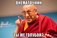 внематочкин ты же голубой?