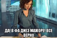  да! в фа диез мажоре! все верно