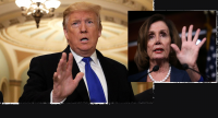 Создать мем Pelosi Trump