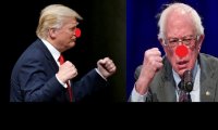 Создать мем Trump v sanders