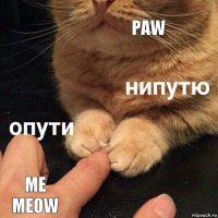 Paw me meow