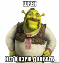 шрек нет я кэрж долбаёб