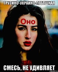 грузино-украино-лгбтшная смесь, не удивляет