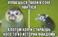 купаешься такой в соке кактуса а потом хоп, и стираешь кого-то из истории фандома