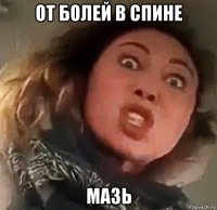 от болей в спине мазь