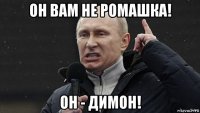 он вам не ромашка! он - димон!