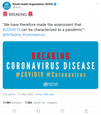 Создать мем WHO Coronaviridae Pandemic