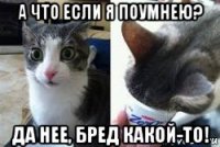 а что если я поумнею? да нее, бред какой-то!