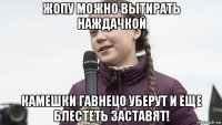 жопу можно вытирать наждачкой камешки гавнецо уберут и еще блестеть заставят!