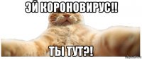 эй короновирус!! ты тут?!