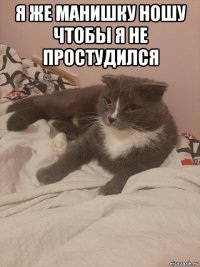 я же манишку ношу чтобы я не простудился 