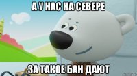 а у нас на севере за такое бан дают