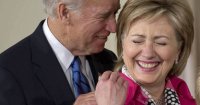 Создать мем Biden-Clinton