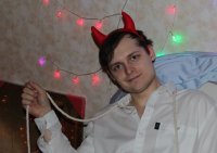 Создать мем Чёрт
