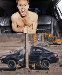 Создать мем Коронавирус против столба