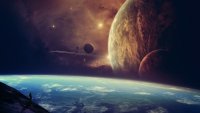 Создать мем Огромный Космос большие планеты