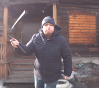 Создать мем РУСЛАН ГИТЕЛЬМАН С НУНЧАККАМИ