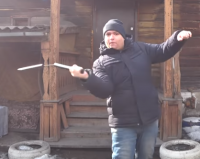 Создать мем Руся Гительман и слегка так ХОП