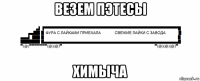 везем пэтесы химыча
