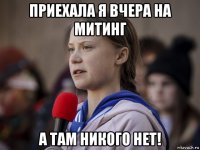 приехала я вчера на митинг а там никого нет!
