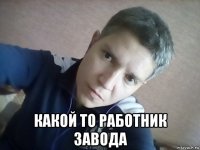  какой то работник завода