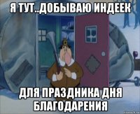 я тут..добываю индеек для праздника дня благодарения