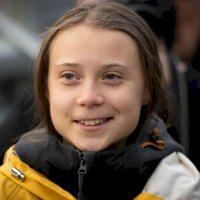 Создать мем Тунберг