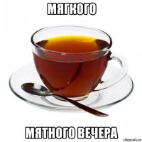 мягкого мятного вечера