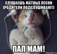слушаешь матные песни (родители подслушивают) пап мам!
