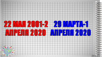 22 мая 2001-2 апреля 2020 29 марта-1 апреля 2020