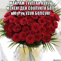 майрам туулган күнүң менен! ден соолукта бол, өмүрүң узун болсун! 