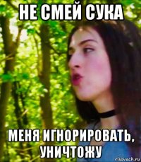 не смей сука меня игнорировать, уничтожу
