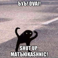 ъуъ! ovai! shut up, matъюkashnic!