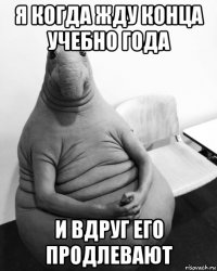 я когда жду конца учебно года и вдруг его продлевают